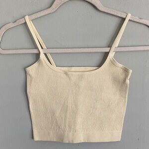 Intimately Free People Ribbed Butter Yellow Women's Tank Top Size M / L